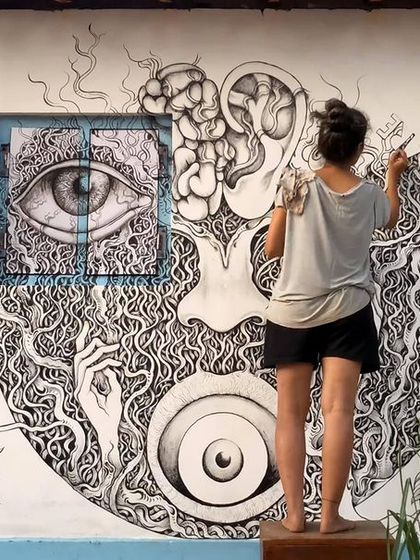 Ankita Bhattacharya - Wall Murals Intricate Ink & Monochrome Murals photo 5