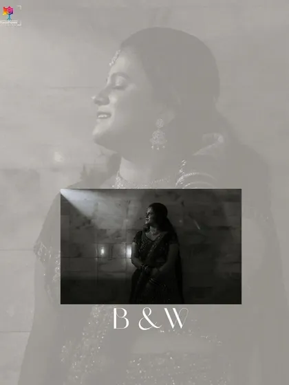 A dramatic black and white bridal portrait using a single beam of light. This artistic technique creates a moody, timeless, and powerful image.
