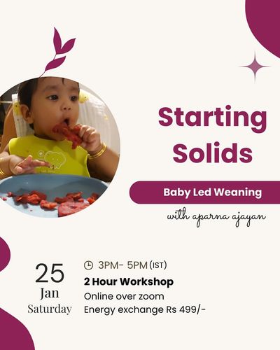 Baby-Led Weaning Workshop