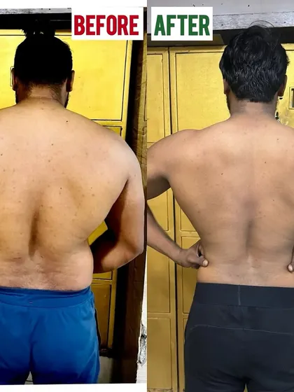 A 90-day back transformation. We achieved significant fat reduction and improved muscle separation in just three months by focusing on strength training within a calorie deficit, supported by smart supplementation and recovery protocols.