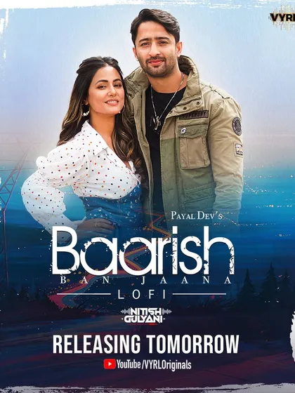 The pre-release announcement for the "Baarish Ban Jaana" Lofi remix. It was exciting to build anticipation for this new take on a beloved song with VYRL Originals.