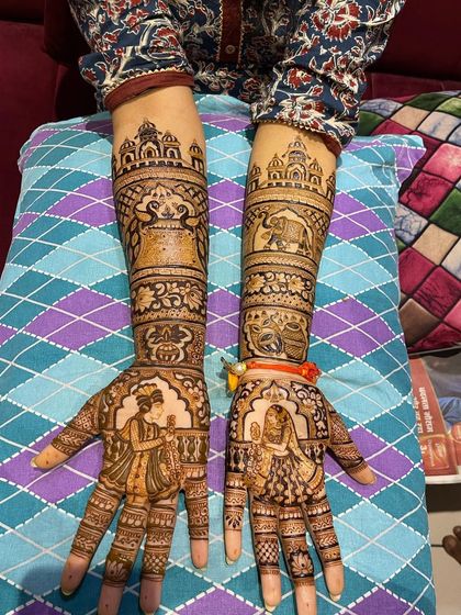 Lucky Mehndi Artist - Bridal Mehndi Full Bridal Mehndi (Hands & Arms) photo 3