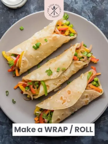 Create a quick and easy wrap or roll for a healthy lunch on the go.