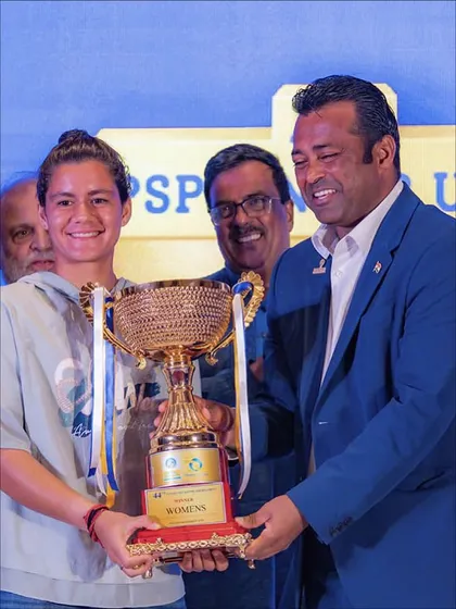 The result of pure grind and dedication. I am so proud of our player Riya Sachdeva, seen here clinching the Women’s Team Event title at the 44th PSPB Tennis Tournament. We train our players for the biggest stages.
