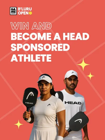The stakes are higher than ever. Winners of the B'luru Open don't just get a trophy and cash prize, they get a shot at becoming a HEAD sponsored athlete. This is a career-changing opportunity.