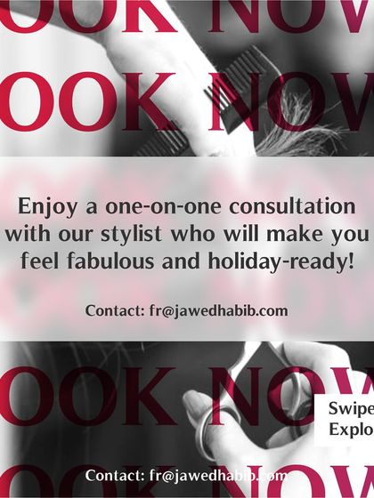 Book a one-on-one consultation with my stylists to get you feeling fabulous and holiday-ready. We take the time to understand the look you want to achieve.