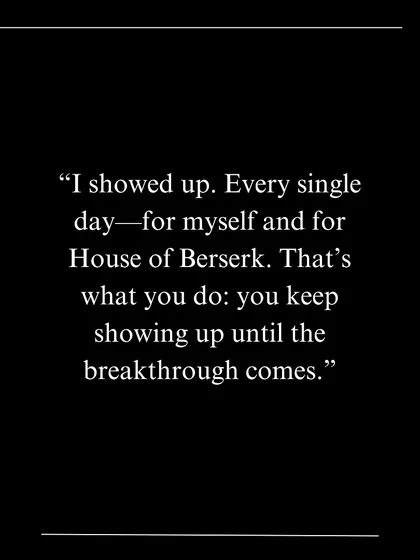 Another core belief shared in Current Mood Magazine. We believe in the power of consistency and showing up every single day, for ourselves and for our work, until the breakthrough comes.
