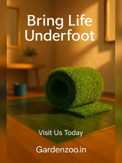 This is where the magic starts. A roll of our high quality, dense artificial turf, ready to be installed. It's designed to feel soft underfoot while being tough enough to withstand weather and foot traffic.