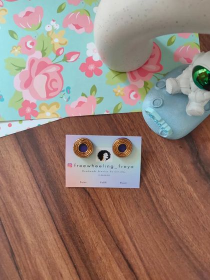 My zardozi studs are perfect for everyday wear or for the office. They feature intricate thread work and are available in a wide range of colors to match any outfit.