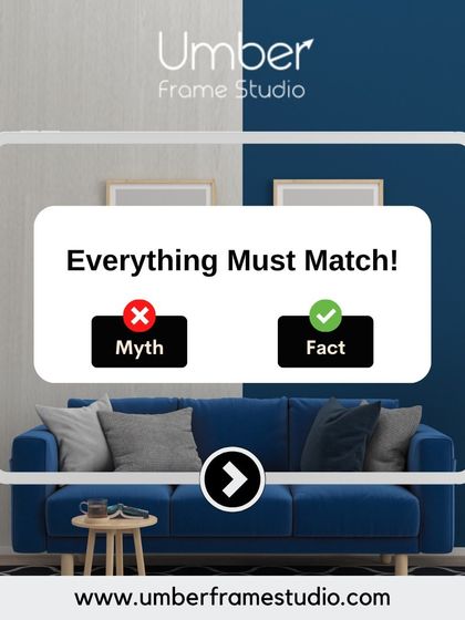 Myth: Everything in a room must match. Truth: Mixing styles, textures, and colors can create a unique and personalized space.