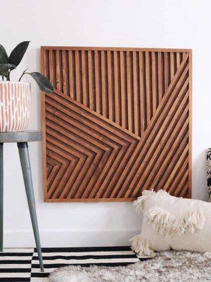 Best of Bharat - 3D & Sculptural Wall Art Modern Geometric Wood Art photo 29