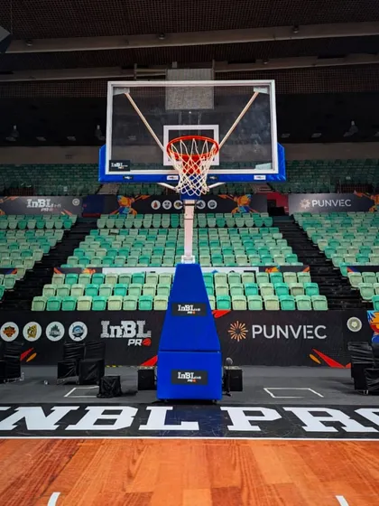 The calm before the storm. An empty INBL court, waiting for the legends to aim and dreams to swish. This is where possibilities are endless.
