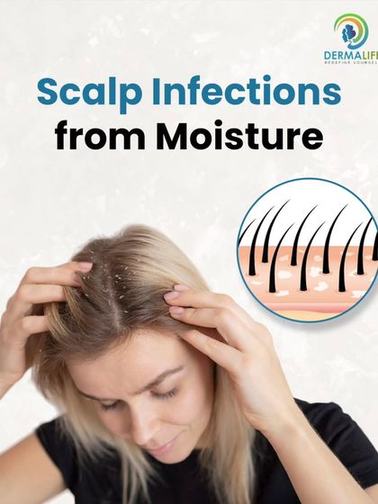 Moisture on the scalp during the rainy season can lead to fungal infections and dandruff, which contribute to hair loss.