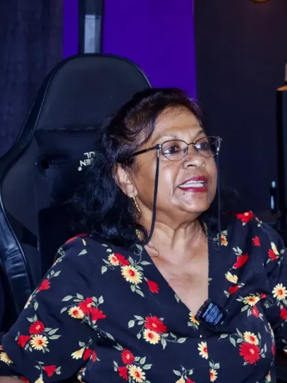 One of our experienced mentors, Lillian Zachariah, sharing her insights during a vocal session. Her decades of experience as a musician and choir leader bring invaluable depth to our workshops.