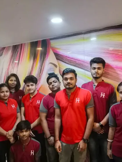 The team at my Rashberi Avenue, Kolkata salon, showcasing their new uniforms. We are rolling out this stylish and professional attire across all our salons in India.