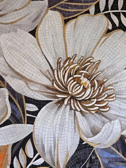 Our passion for artistry is showcased in bespoke details like this magnificent floral mosaic. Each tile is meticulously placed to create a piece of art that is integrated into the home itself, demonstrating our commitment to creating truly unique and personalized spaces.