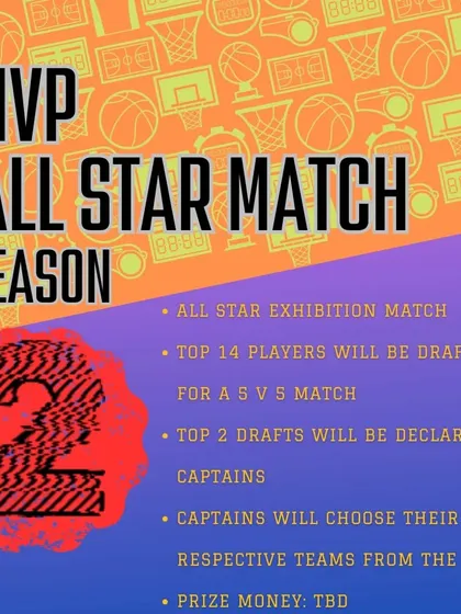 The MVP All-Star Match is an exclusive event. We draft the top 14 players from the league for a special 5v5 showcase game with its own prize money.