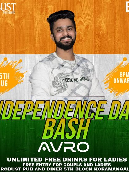 My Independence Day Bash at Robust Pub. I am proud to play for national holidays, bringing a patriotic energy to the party.