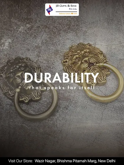 Durability is at the heart of everything we create. These lion head door knockers are not just elegant; they are crafted from solid brass to withstand the test of time, embodying the strength and legacy of our brand.