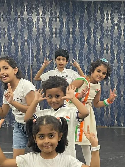 A glimpse of our kids' Independence Day celebration. Look at these adorable future stars posing for the camera!