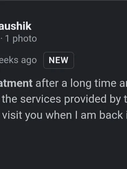 This client was so impressed with her service that she plans to visit us again when she's back in India. We look forward to welcoming her back.
