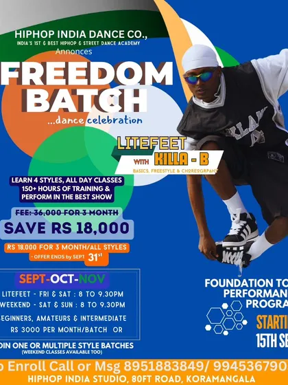 Announcing our Freedom Batch, a chance to master four different styles in three months. This is a foundation-to-performance program for all levels.