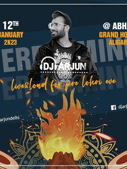 A pre-Lohri eve celebration in Aligarh. I travel to different cities to bring the festive spirit to your private and community events.