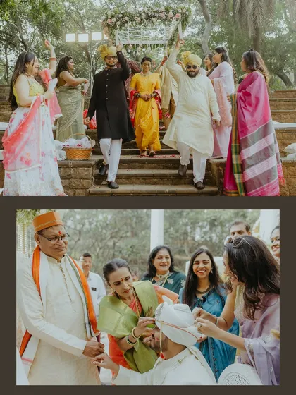 Capturing the family traditions, from the bride's grand entrance to the groom receiving blessings. These are the moments that connect generations.