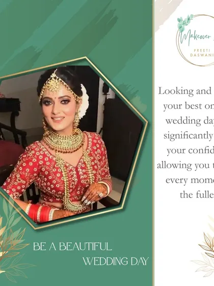 This graphic sums up my philosophy: feeling your best on your wedding day boosts your confidence, allowing you to enjoy every moment to the fullest.