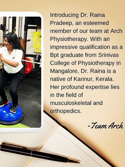 Introducing Dr. Raina Pradeep, an expert in musculoskeletal and orthopedics. Her empathetic nature and patience are key to making clients feel comfortable during treatment.