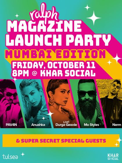 The lineup for the Ralph Magazine launch party in Mumbai. I got to share the stage with some amazing family and friends to celebrate.