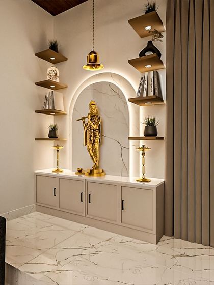 Designing with a Touch of Sweetness - Modular Home Interiors Modern Mandirs & Pooja Units photo 9