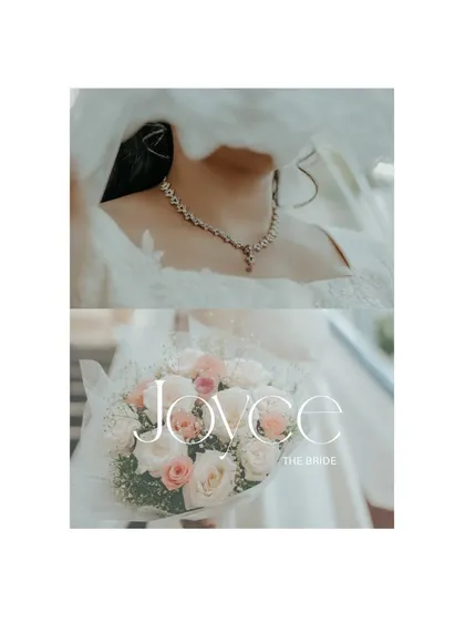 The details of a Christian wedding, from the delicate lace on the veil to the bride's beautiful bouquet, tell a story of their own. This collage focuses on the small elements that come together to create the bride's stunning look.