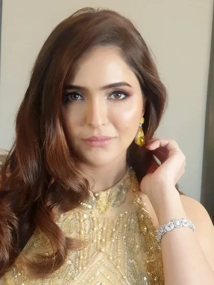 A polished and glamorous look for Sonam's corporate event. The makeup is sophisticated and camera-ready, proving that professional looks can still be stunning.