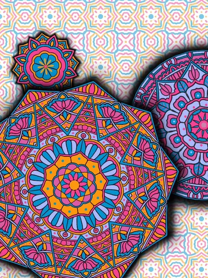 Another perspective on my complex digital mandala, showing how circular and octagonal patterns can coexist. This piece is a visual representation of finding harmony between different parts of oneself.