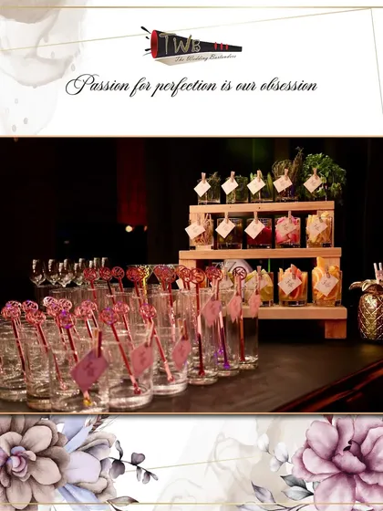 A DIY garnish station, allowing guests to personalize their own drinks with a variety of fresh herbs, fruits, and spices.