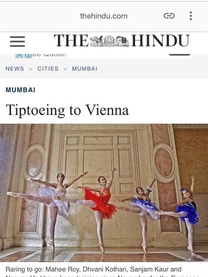 "Tiptoeing to Vienna." This feature in The Hindu covered our students' journey to an international competition, a huge milestone for us.