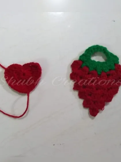 From a simple red heart to a strawberry-shaped applique, crochet allows for endless creativity. These small pieces are quick to make and are a great way to practice your basic stitches.