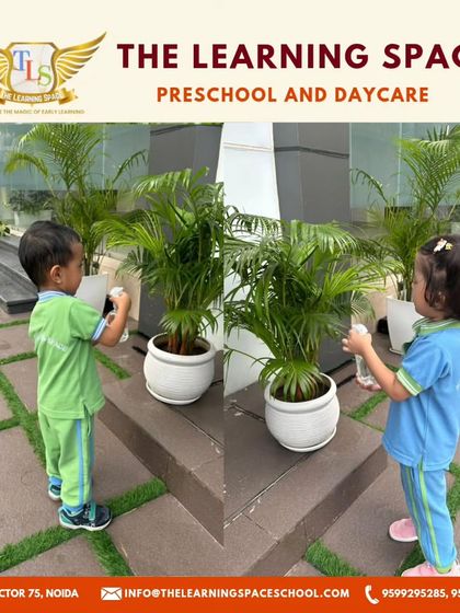 On World Environmental Health Day, our little explorers learned to care for our planet by watering plants, a simple act that teaches great responsibility.