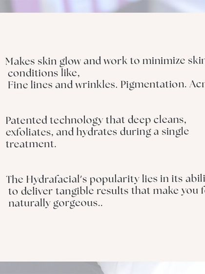 Why is HydraFacial so popular? Its patented technology delivers tangible results, minimizing fine lines, pigmentation, and acne while deeply cleansing and hydrating for a naturally gorgeous feel.