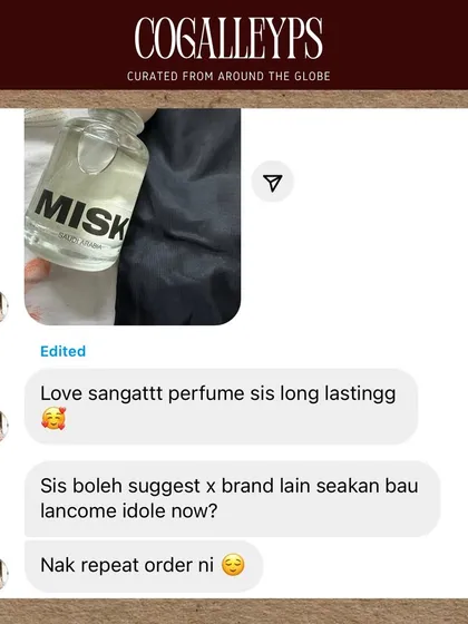 This customer loves how long-lasting the perfume is and is already asking for suggestions for her next purchase. I'm always happy to help you find a new favorite scent.