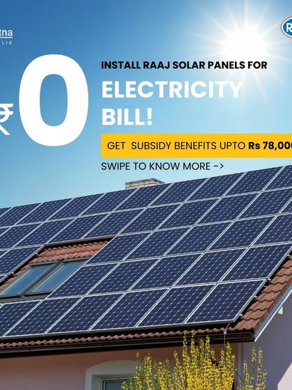 Raaj Solar - Residential & Commercial Solar Solutions Maximize Your Savings with Government Subsidies photo 4