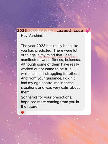 This client's feedback on their 2023 prediction highlights how my guidance helped them navigate situations without their ego taking control. My goal is to help you stay calm and centered as you manifest your goals in work, fitness, and business.