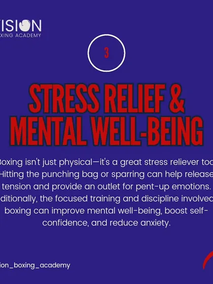 Boxing is one of the best stress relievers there is. Hitting the bag provides a physical outlet for tension, while the discipline of training improves mental well-being and reduces anxiety.