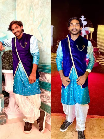 A traditional look for a wedding event, with a modern twist.