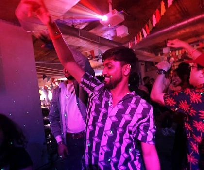 A glimpse of the party as we rang in the New Year. The dance floor was packed and the energy was electric.