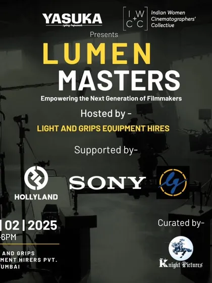We partner with industry leaders like Yasuka, Sony, and the Indian Women Cinematographers' Collective to host premier training events. Our LUMEN MASTERS series is designed to empower the next generation of filmmakers through hands-on masterclasses.