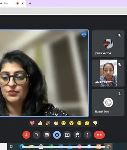 Another snapshot from a successful online session with a group of bright young individuals. My goal is to be a catalyst for their growth, providing them with the tools for personality development and professional enhancement.
