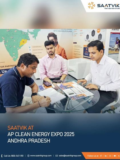 Discussing solar solutions with potential partners and clients at our booth during the AP Clean Energy Expo 2025.