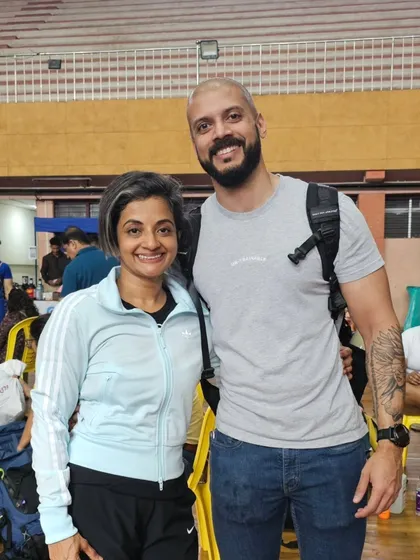 I am incredibly proud of my client Renu's performance at her first National Powerlifting Meet. Here she is hitting a personal best of 87.5kg on her squat, 45kg on the bench press, and a 115kg deadlift, earning her a bronze medal.